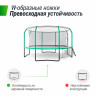Батут Unix line Supreme Game с внутренней сеткой 14 футов - 430 см (зеленый) (TRUSUG14GR)
