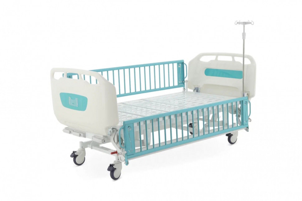 Кровать механическая подростковая MED-MOS DM-3434 (ABS зел., 4 секции, матрас, В)